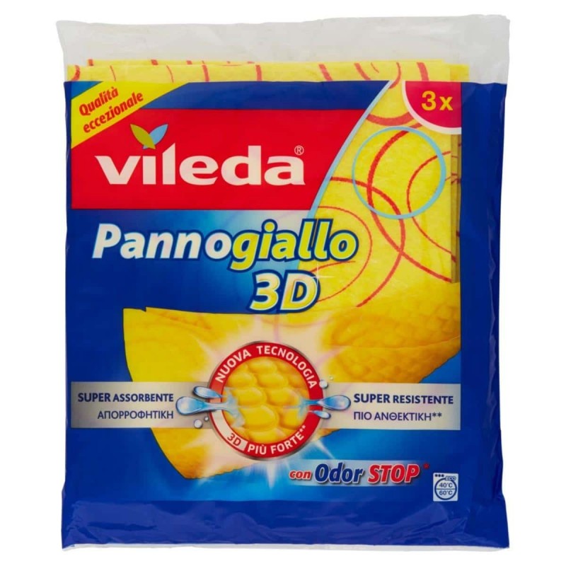 Panno Giallo 3D  X3 - Vileda