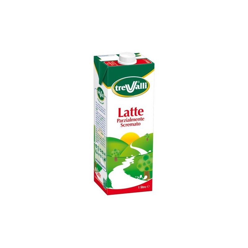 Latte Parzialmente Scremato Lunga Cons. TreValli 1Lt.