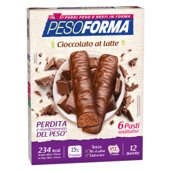PesoForma Cioccolato al Latte 12 Barrette