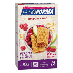 PesoForma Lampone e Mela 16 Biscotti